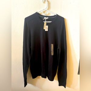Gap long sleeve black cotton/cashmere sweater